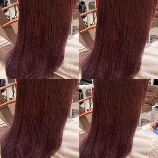 セミロング カラー 艶カラー🩵中久保 舞優🩵のヘアスタイル