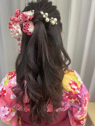 ロング 萱場 利恵のヘアスタイル