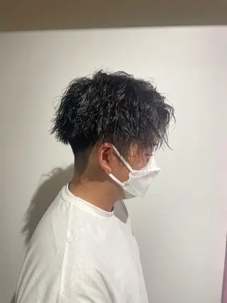 ショート カラー パーマ メンズ 【メンズサロン】 BLUCK 横浜のヘアスタイル