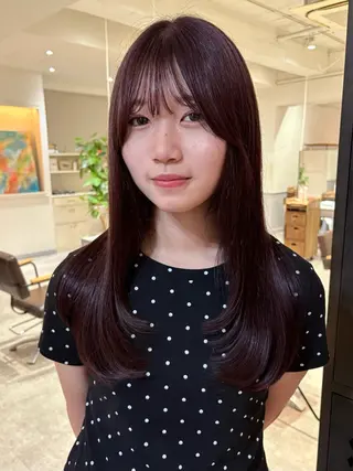 セミロング SIKI yuuna レイヤーカット🪽のヘアスタイル