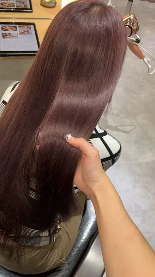 カラー レイヤーカット/ うる艶カラー/ユイのヘアスタイル