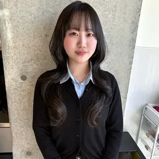 ロング riko/レイヤー/ 艶カラー/ヘアセットのヘアスタイル