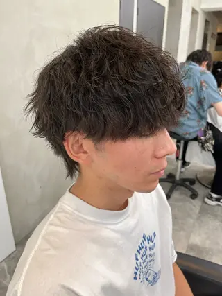ショート パーマ メンズ 平野 拓海のヘアスタイル