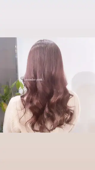 ロング カラー 🎀暖色/ ピンク🎀seinaのヘアスタイル