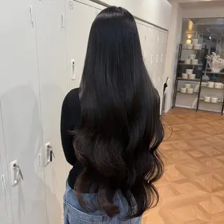 ロング ヘアアレンジ キヨミ 韓国レイヤーカットのヘアスタイル