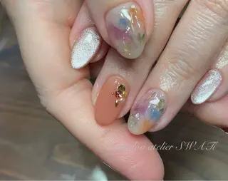 ネイル ヘアーサロン大野所属・nailsalon SWATiのネイルデザイン