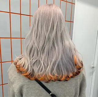 カラー 透明感カラー✨🩵 韓国ヘアkanatoのヘアスタイル