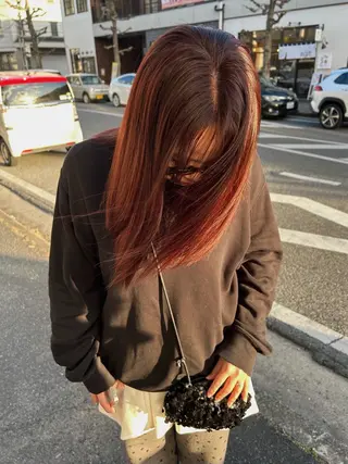 セミロング カラー chapter 問屋町 【チャプター】所属・chapter/ natsumiのヘアスタイル