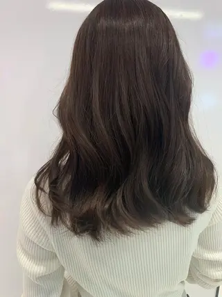 ミディアム カラー ハッシュカット/ハイ トーン/MANAMIのヘアスタイル