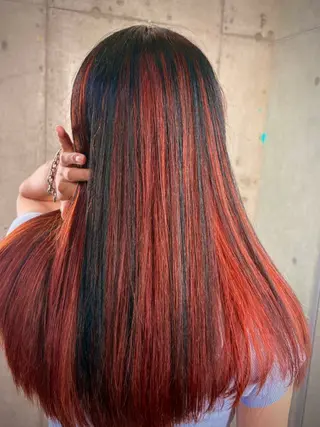 ロング カラー ドアベルヘアリビング所属・加藤志保 🎗️🫧モデル募集のヘアスタイル