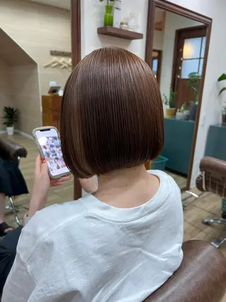 ミディアム カラー 🍇おぐら めぐみ🍇のヘアスタイル