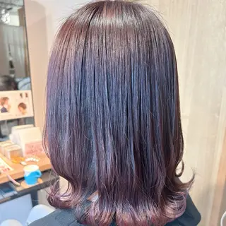 ミディアム 髪質改善 🫧‪しろがねのヘアスタイル