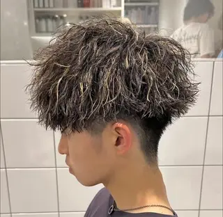 ショート パーマ メンズ 🖤Ayumi🖤 メンズ特化❤️‍🔥のヘアスタイル