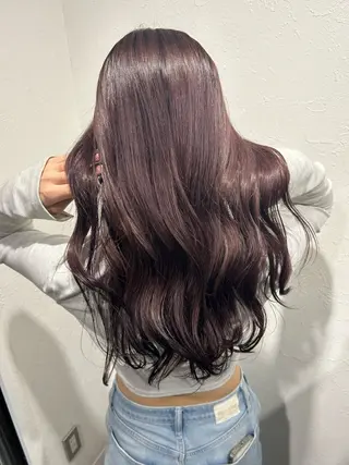 ロング 艶カラー/レイヤー /メンズ/マツエクのヘアスタイル