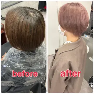 ショート カラー ハイトーンエクステ 🎩カズキ🎩のヘアスタイル