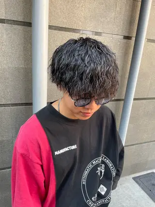 ショート パーマ SHUN メンズパーマのヘアスタイル