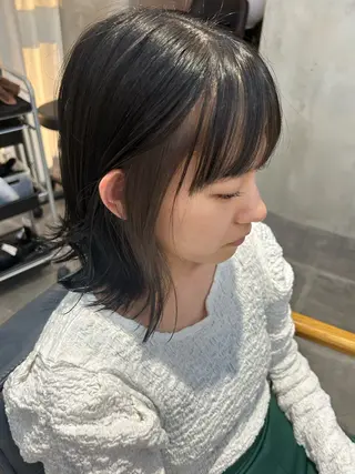 ミディアム カラー 韓国×髪質改善カラー 💎hinaのヘアスタイル