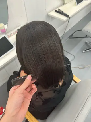 ミディアム 亀田 泰生のヘアスタイル