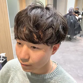 ショート パーマ メンズ 3月〜お店変わります 詳しくはインスタまでのヘアスタイル