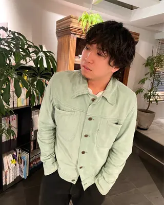 ミディアム パーマ メンズ 優作 〜圧倒的信頼〜のヘアスタイル