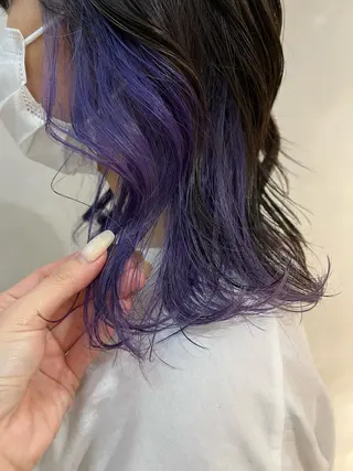 セミロング カラー M IIのヘアスタイル