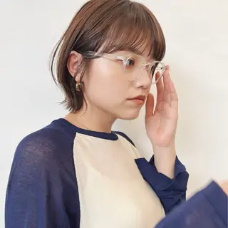 ショート SYUK高円寺所属・ベージュ/暖色カラー /ボブ/ミカのヘアスタイル