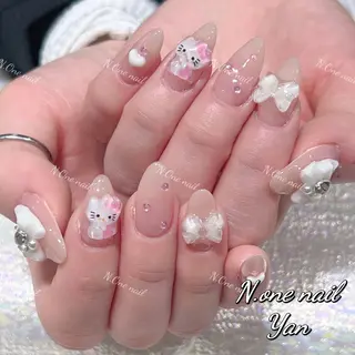 ネイル 長いだし/スカルプ/ パラシェルN.oneのネイルデザイン