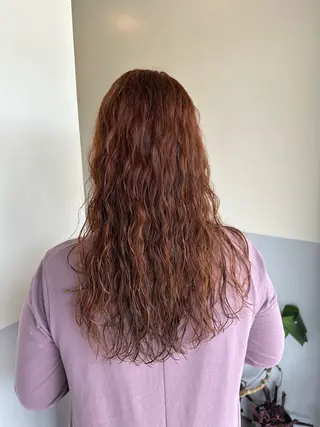 ロング カラー 三浦 彩那のヘアスタイル