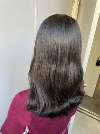 セミロング カラー ベージュカラー💖 やすひろのヘアスタイル