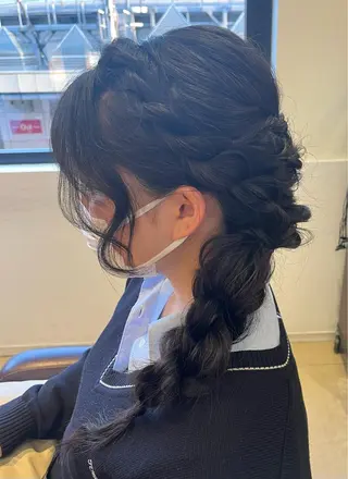 セミロング ヘアアレンジ 奥山 沙季(大井町)のヘアスタイル