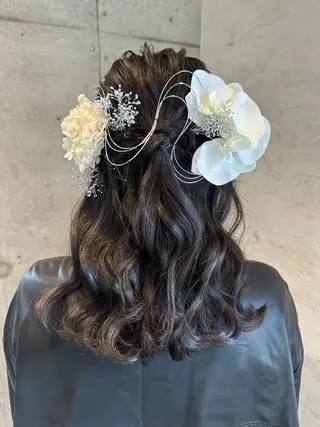 ロング ヘアアレンジ 女性に人気♪ はやしほのかのヘアスタイル