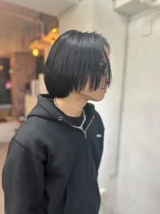 ショート カラー ウルフレイヤー エクステ/kokiのヘアスタイル