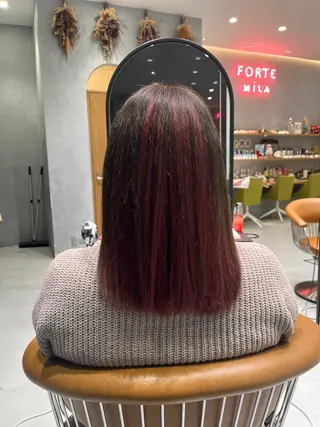 ミディアム カラー 🎀ིྀ暖色カラー/ 髪質改善/みどりのヘアスタイル