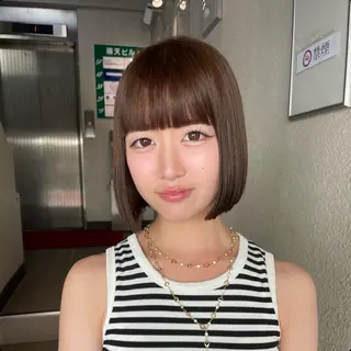 ミディアム こいき/ブラウン・ 暖色/艶カラー🎀✨のヘアスタイル