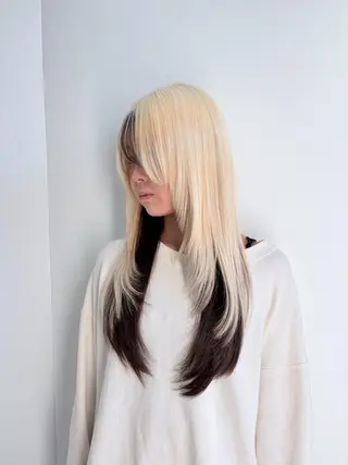 ロング カラー 高明度ハイトーン× ショート/莉音🧤のヘアスタイル