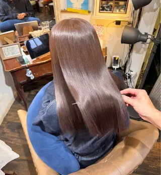 ロング カラー パーマ 飯田 実歩(じっぽ)のヘアスタイル