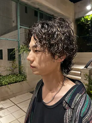 パーマ メンズ 辻野 光希のヘアスタイル