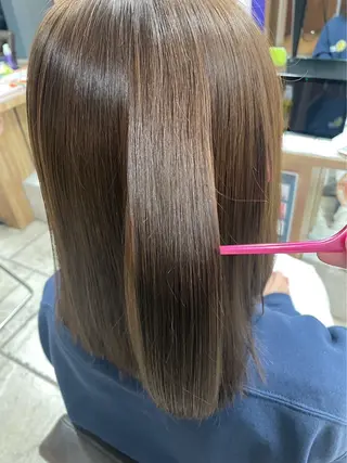 ロング カラー パーマ attrait 茅ヶ崎店【アトレ】所属・attrait茅ヶ崎 関根美歩のヘアスタイル