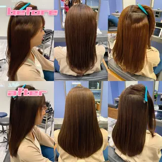 ロング パーマ ブリーチ縮毛矯正/ デサキ ショウヘイのヘアスタイル