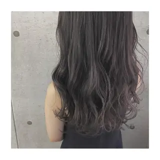 セミロング カラー 長井 徹行のヘアスタイル