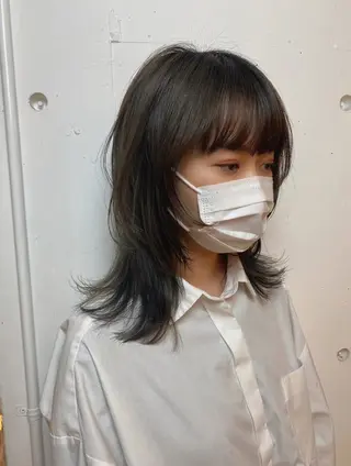 ミディアム カラー オブヘア鷺沼所属・立石 タテイシのヘアスタイル