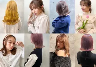 ミディアム カラー ヘアアレンジ hair terrace M所属・村岡 芽衣のヘアスタイル