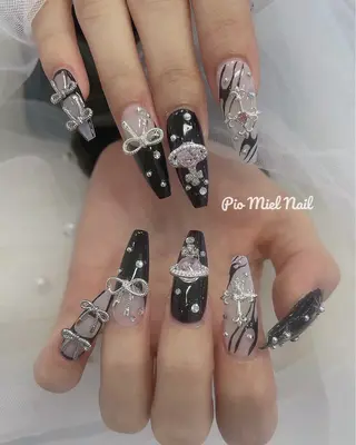 ネイル momo 長さだしのネイルデザイン