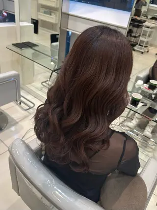 ロング カラー orgo所属・︎︎☁🧺チヒロ モデル募集🧺︎︎☁のヘアスタイル