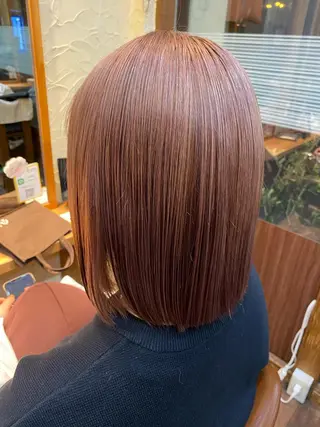 ミディアム カラー パーマ ヘアアレンジ メンズ キッズ ネイル マツエク・マツパ emu所属・🌈髪質改善・美髪矯 正・平野瀬乃🌈のヘアスタイル