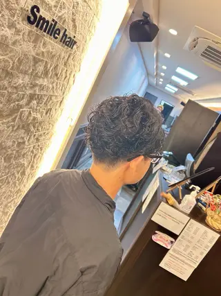 ショート パーマ メンズ Glanz Raum所属・深野 茜のヘアスタイル