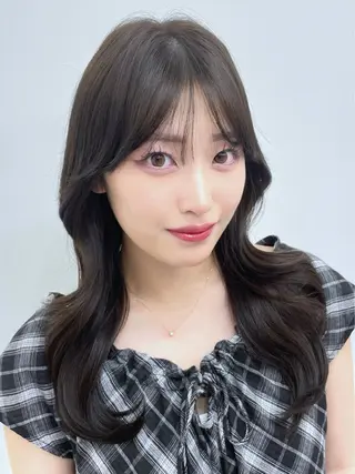 セミロング カラー 韓国ガーリーヘア🎀 Sayaka🤍のヘアスタイル
