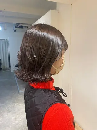 ミディアム カラー ヘアアレンジ ボブ /ニュアンス/ satomi🧸💖のヘアスタイル