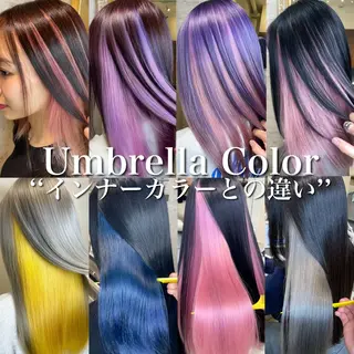 セミロング カラー matiz マティス 表参道所属・💙アンブレラカラー 髪質改善 丸尾】のヘアスタイル