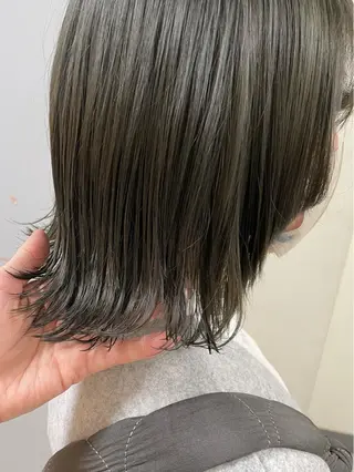 ミディアム カラー ヘアアレンジ maoブリーチ無し 似合わせカラーのヘアスタイル